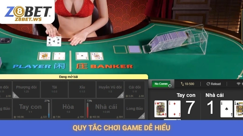 Chơi baccarat online Z8bet | Bí quyết thắng lớn từ cao thủ 2 Quy tắc chơi game dễ hiểu
