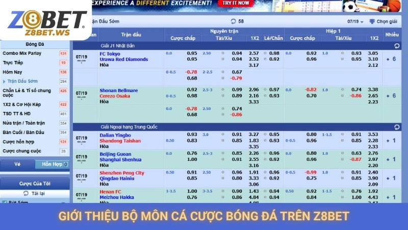 Giới thiệu bộ môn cá cược bóng đá trên Z8bet