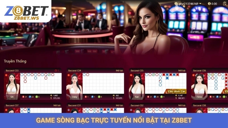 Game sòng bạc trực tuyến nổi bật tại Z8bet