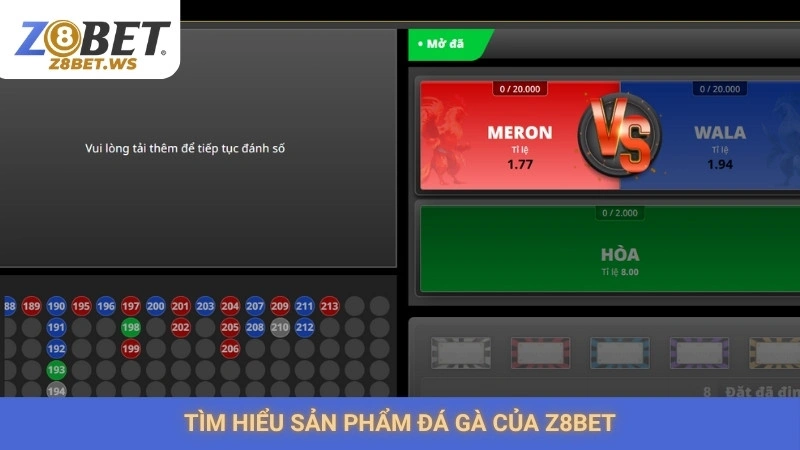 Tìm hiểu sản phẩm đá gà của Z8bet