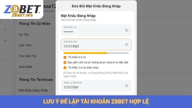 Đăng Ký Z8bet 3 Lưu ý để lập tài khoản Z8bet hợp lệ