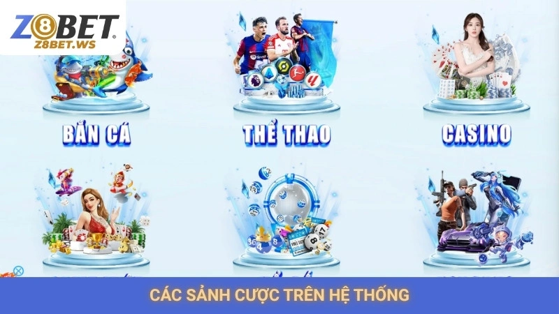 Giới Thiệu 3 Các sảnh cược trên hệ thống
