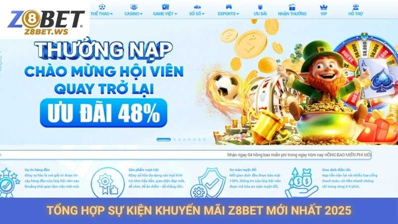 Khuyến Mãi Z8bet 1 Tổng hợp sự kiện khuyến mãi Z8bet mới nhất 2025