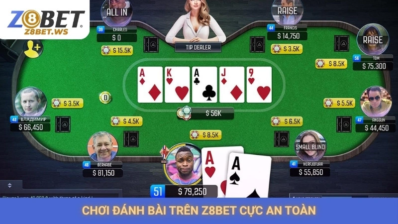 Poker Z8bet | Bí kíp chơi xì tố thắng lớn từ dân chuyên 2 Chơi đánh bài trên Z8bet cực an toàn