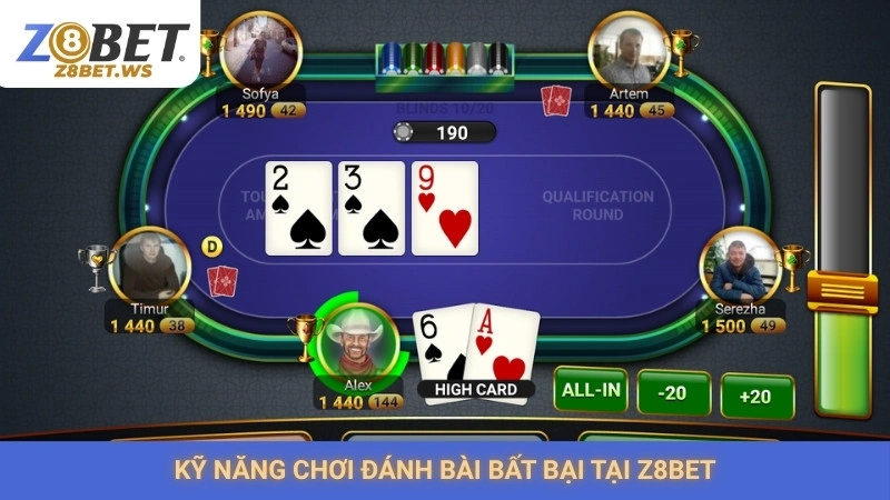 Poker Z8bet | Bí kíp chơi xì tố thắng lớn từ dân chuyên 3 Kỹ năng chơi đánh bài bất bại tại Z8bet