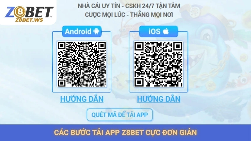Tải App Z8bet 1 Các bước tải app Z8bet cực đơn giản