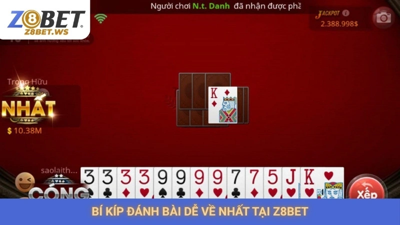Bí kíp đánh bài dễ về nhất tại Z8bet