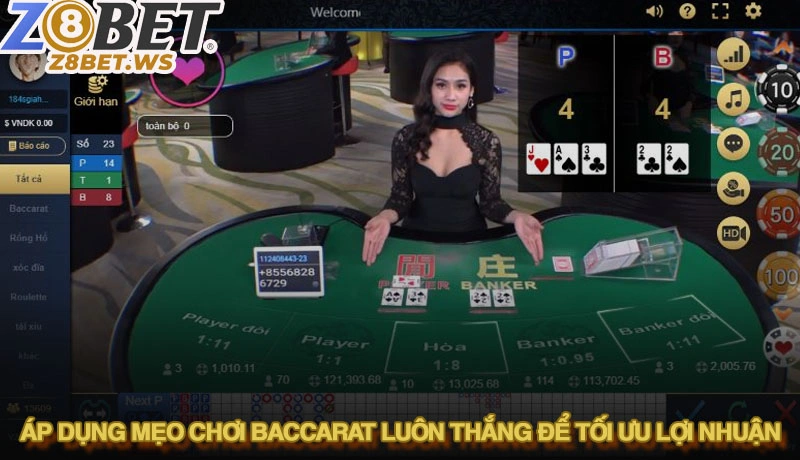 Tiết lộ 5+ mẹo chơi baccarat luôn thắng từ cao thủ hàng đầu 2 Áp dụng mẹo chơi baccarat luôn thắng để tối ưu lợi nhuận
