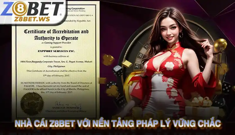 Nhà cái Z8bet với nền tảng pháp lý vững chắc Nhà cái Z8bet với nền tảng pháp lý vững chắc